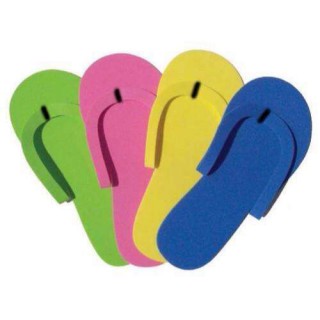 Cre8tion Non-Slippery Disposable Pedicure Foam Slippers, 10134